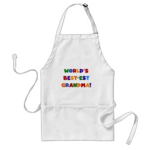 世界のベスト米国東部標準時刻の祖母の明るいTシャツおよびギフト スタンダードエプロン