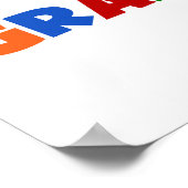 世界のベスト米国東部標準時刻の祖母の明るいTシャツおよびギフト ポスター (角)