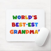 世界のベスト米国東部標準時刻の祖母の明るいTシャツおよびギフト マウスパッド (マウス)