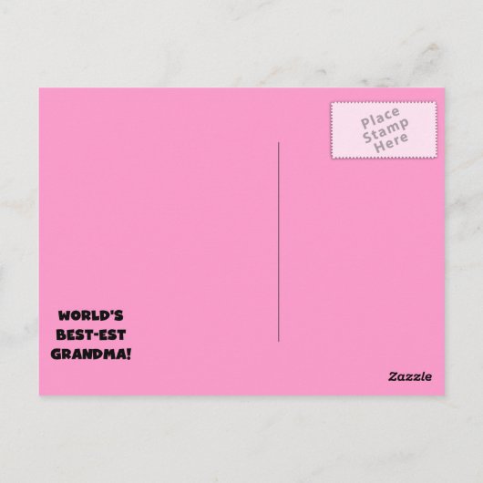 世界のベスト米国東部標準時刻の祖母の黒のTシャツおよびギフト ポストカード (裏面)