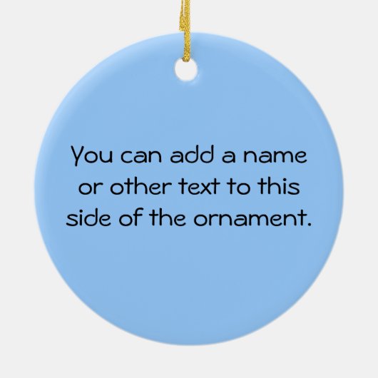 世界のベスト米国東部標準時刻の祖父の黒くか白い文字 セラミックオーナメント (裏面)