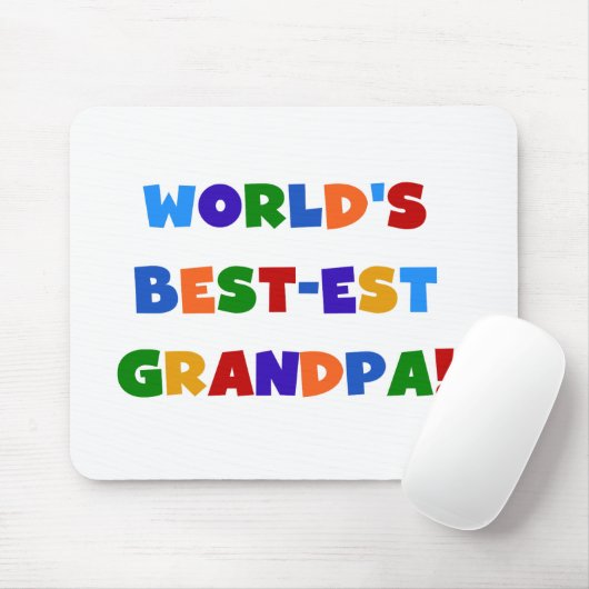 世界のベスト米国東部標準時刻の祖父明るい色のギフト マウスパッド (マウス)