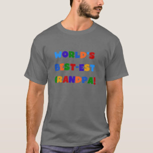 世界のベスト米国東部標準時刻の祖父明るい色のTシャツ Tシャツ