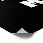 世界のベスト米国東部標準時刻のMimi白い文字のTシャツのギフト ポスター (角)