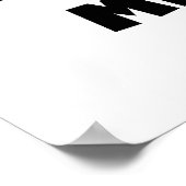 世界のベスト米国東部標準時刻のMimi黒い文字のTシャツおよびギフト ポスター (角)