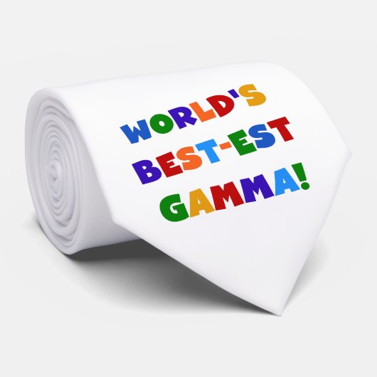 世界のベスト米国東部標準時刻ガンマの明るい色のギフト ネクタイ (ロール)