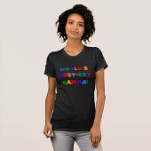 世界のベスト米国東部標準時刻ガンマの明るい色のギフト Tシャツ (正面フル)