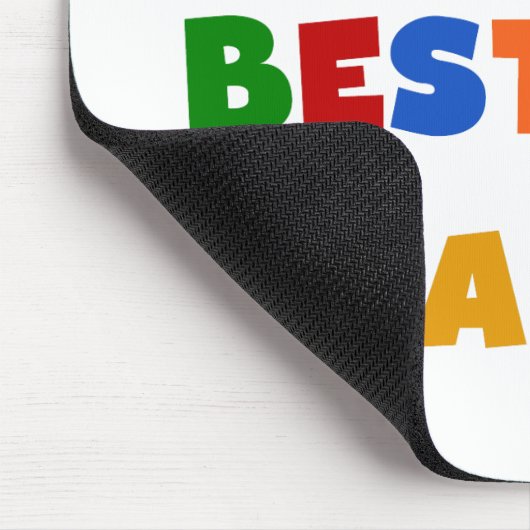 世界のベスト米国東部標準時刻ナナ明るい色のTシャツ マウスパッド (コーナー)