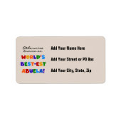 世界のベスト米国東部標準時刻Abuelaのギフトとしてさもなければ知られていて ラベル (正面)