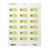 世界のベスト米国東部標準時刻Abuelaの白黒ギフト ラベル (フルシート)