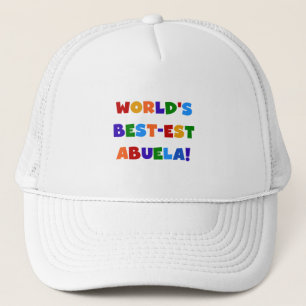 世界のベスト米国東部標準時刻Abuela明るい色のTシャツ キャップ