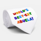 世界のベスト米国東部標準時刻Abuela明るい色のTシャツ ネクタイ (ロール)