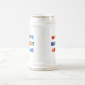 世界のベスト米国東部標準時刻Abuela明るい色のTシャツ ビールジョッキ (中央)