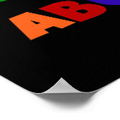 世界のベスト米国東部標準時刻Abuela明るい色のTシャツ ポスター (角)