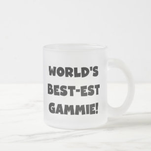 世界のベスト米国東部標準時刻Gammieの白黒ギフト フロストグラスマグカップ