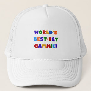 世界のベスト米国東部標準時刻Gammie明るい色のギフト キャップ