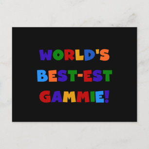 世界のベスト米国東部標準時刻Gammie明るい色のギフト ポストカード