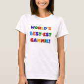 世界のベスト米国東部標準時刻Gammie明るい色のギフト Tシャツ (正面)