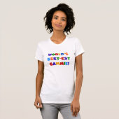 世界のベスト米国東部標準時刻Gammie明るい色のギフト Tシャツ (正面フル)