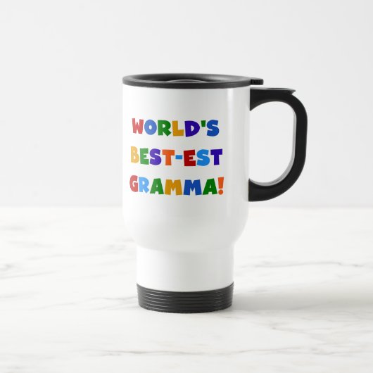 世界のベスト米国東部標準時刻Grammaの明るい色 トラベルマグ (右)