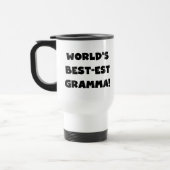 世界のベスト米国東部標準時刻Grammaの黒か白 トラベルマグ (左)