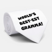 世界のベスト米国東部標準時刻Grammaの黒か白 ネクタイ (ロール)