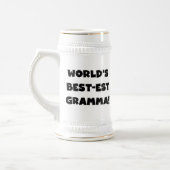 世界のベスト米国東部標準時刻Grammaの黒か白 ビールジョッキ (左)