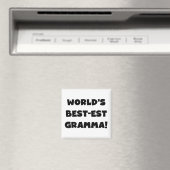 世界のベスト米国東部標準時刻Grammaの黒か白 マグネット (インサイチュ (食洗機))
