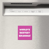 世界のベスト米国東部標準時刻Grammaの黒か白 マグネット (インサイチュ (食洗機))
