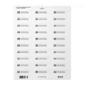 世界のベスト米国東部標準時刻Grammaの黒か白 ラベル (フルシート)