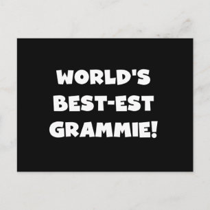 世界のベスト米国東部標準時刻Grammieの白いTシャツおよびギフト ポストカード