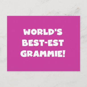 世界のベスト米国東部標準時刻Grammieの白いTシャツおよびギフト ポストカード