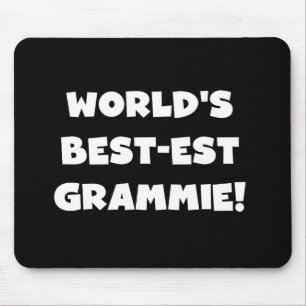 世界のベスト米国東部標準時刻Grammieの白いTシャツおよびギフト マウスパッド