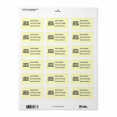 世界のベスト米国東部標準時刻Grammieの黒くか白いギフト ラベル (フルシート)