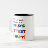 世界のベスト米国東部標準時刻Grampyのギフトとしてさもなければ知られていて ツートーンマグカップ (正面左)