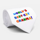 世界のベスト米国東部標準時刻Granmaの明るい色 ネクタイ (ロール)