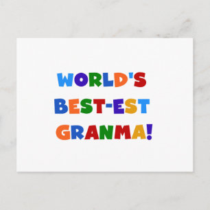 世界のベスト米国東部標準時刻Granmaの明るい色 ポストカード