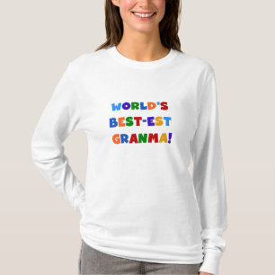 世界のベスト米国東部標準時刻Granmaの明るい色 Tシャツ