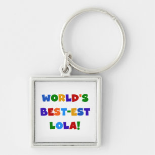 世界のベスト米国東部標準時刻LolaのTシャツおよびギフト キーホルダー
