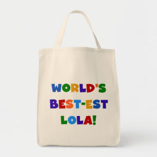 世界のベスト米国東部標準時刻LolaのTシャツおよびギフト トートバッグ