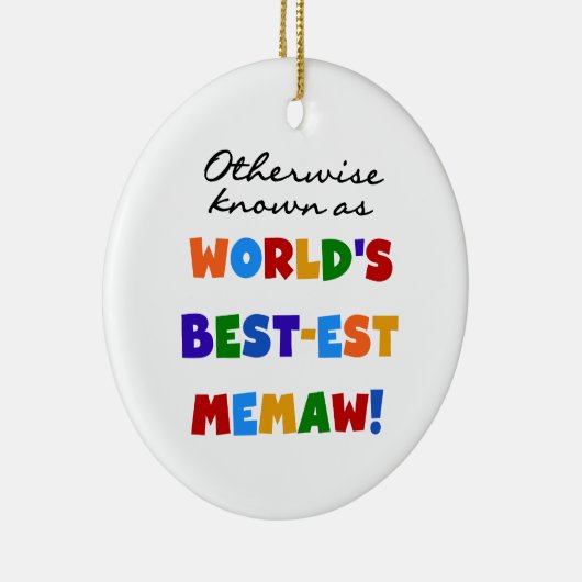 世界のベスト米国東部標準時刻Memawとしてさもなければ知られていて セラミックオーナメント (右)