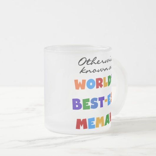 世界のベスト米国東部標準時刻Memawとしてさもなければ知られていて フロストグラスマグカップ (正面右)