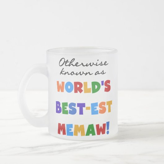 世界のベスト米国東部標準時刻Memawとしてさもなければ知られていて フロストグラスマグカップ (左)