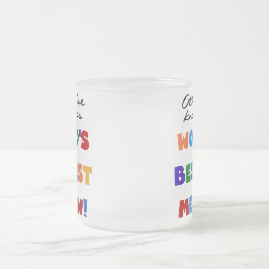 世界のベスト米国東部標準時刻Memawとしてさもなければ知られていて フロストグラスマグカップ (中央)