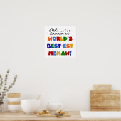 世界のベスト米国東部標準時刻Memawとしてさもなければ知られていて ポスター (キッチン)