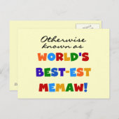 世界のベスト米国東部標準時刻Memawとしてさもなければ知られていて ポストカード (正面/裏面)