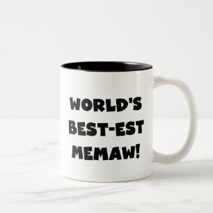 世界のベスト米国東部標準時刻Memawの白黒Tシャツ ツートーンマグカップ