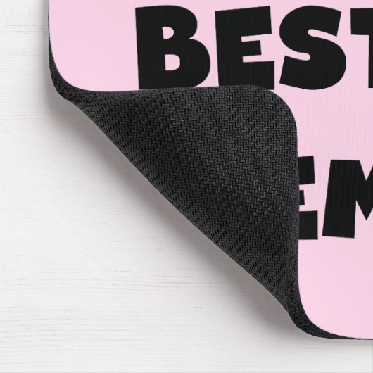 世界のベスト米国東部標準時刻Memawの白黒Tシャツ マウスパッド (コーナー)