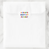 世界のベスト米国東部標準時刻Memaw明るい色のTシャツ ハートシール (バッグ)