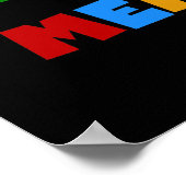 世界のベスト米国東部標準時刻Memaw明るい色のTシャツ ポスター (角)